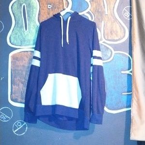 Unisex Navy blue casual hoodie